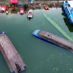 مصرع 10 أشخاص إثر انقلاب 4 قوارب سياحية في نهر جنوب غرب الصين