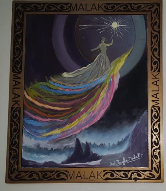 الفنانة التشكيلية ومصممة الأزياء ملاك تاغي ريشة أنثوية ترسم درب التميز في عالم الفن التشكيلي