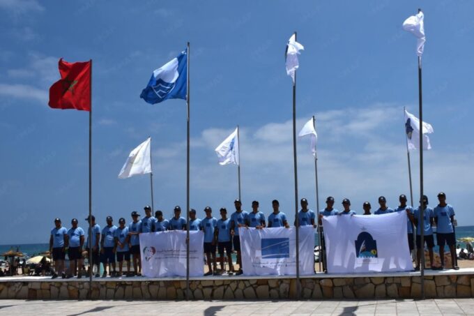 رفع اللواء الأزرق بميناء مارينا سمير وأربعة شواطئ تابعة لعمالة المضيق-الفنيدق