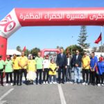 سباق التناوب الرمزي المسيرة الخضراء يحط الرحال بالصويرة في مرحلته السابعة