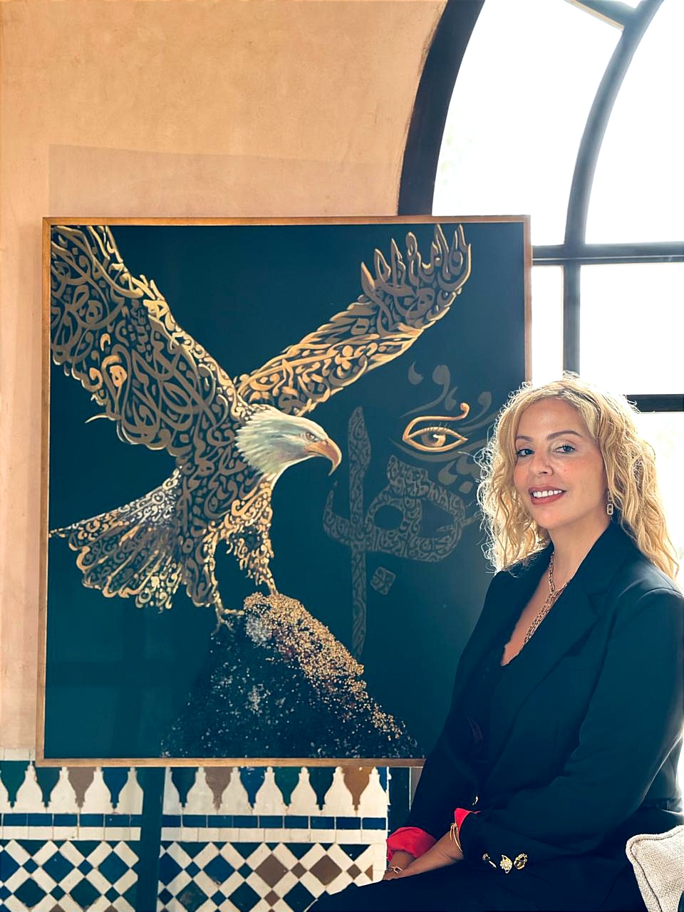 الفنانة التشكيلية كميليا الزرقاني تقدم آخر لوحاتها الفنية في معرض جديد يحمل عنوان " تاريخ وتراث قصر البحر"