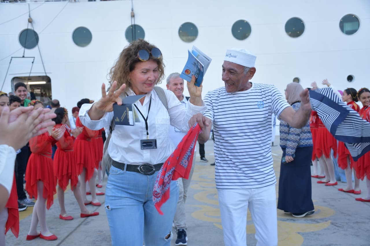 ميناء بورسعيد السياحى يستقبل السفينة MSC Armonia وعلى متنها 2700 سائح