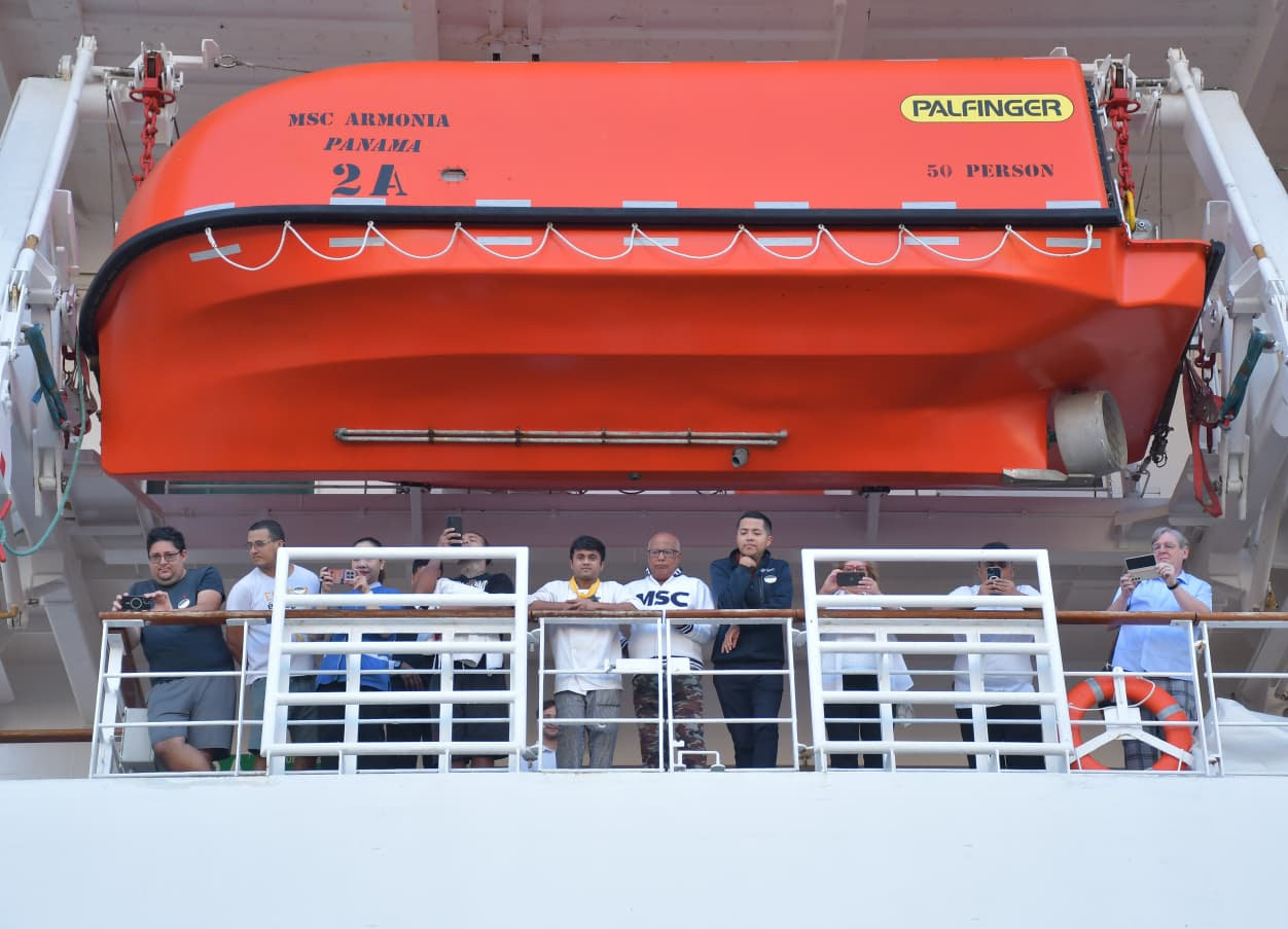 ميناء بورسعيد السياحى يستقبل السفينة MSC Armonia وعلى متنها 2700 سائح