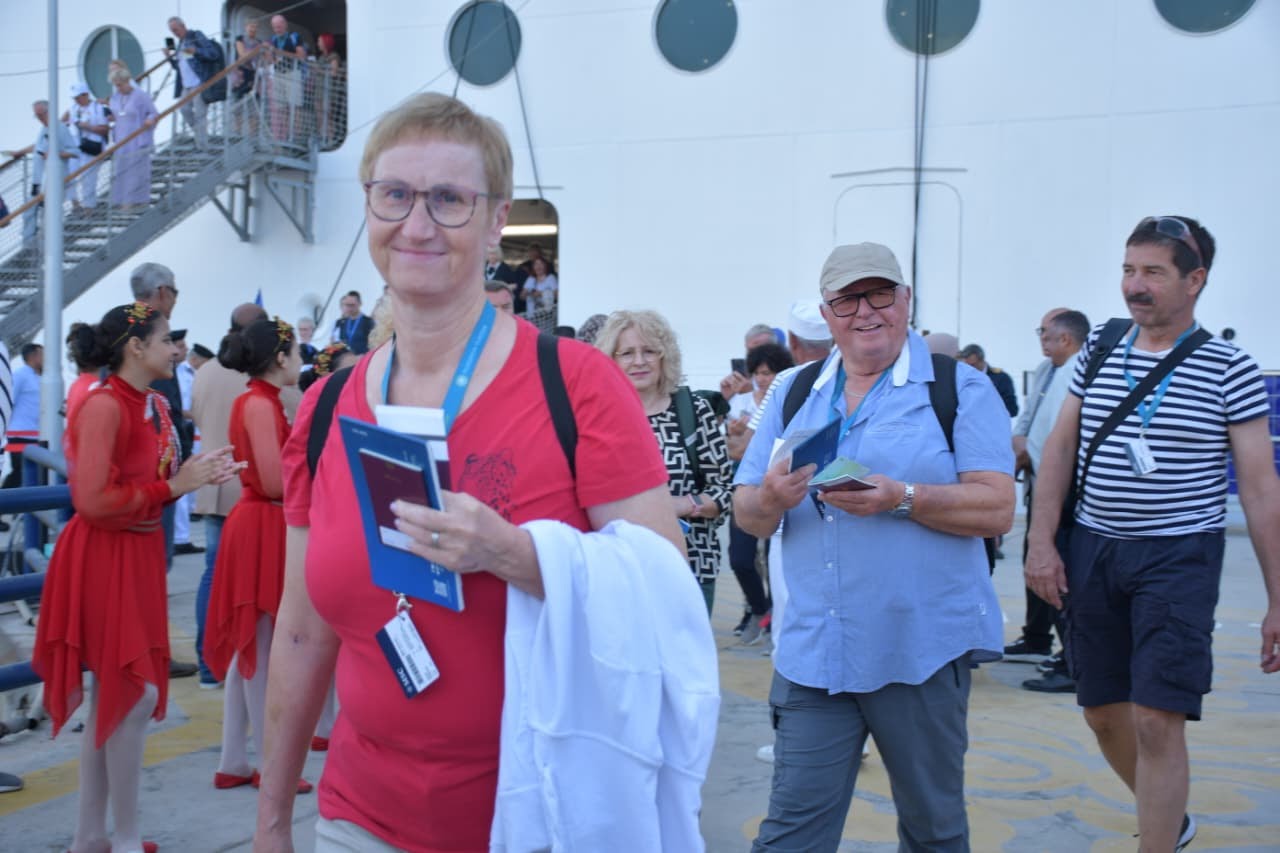 ميناء بورسعيد السياحى يستقبل السفينة MSC Armonia وعلى متنها 2700 سائح