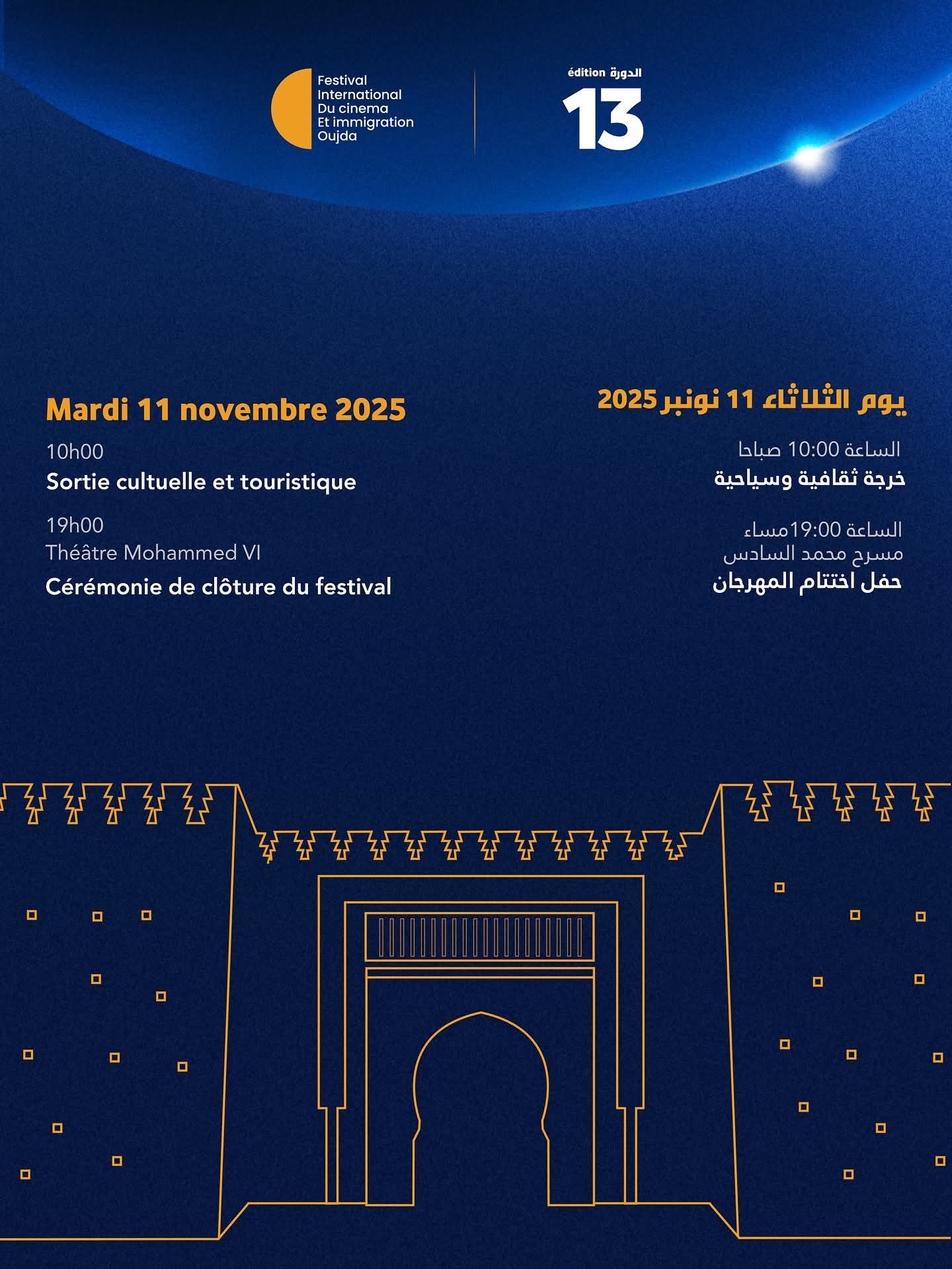 افتتاح المهرجان الدولي الـ13 للسينما والهجرة بمدينة وجدة