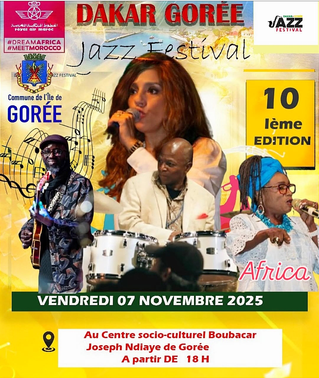 للمرة السابعة على التوالي.. الخطوط الجوية الملكية تدعم مهرجان “داكار غوري للجاز”