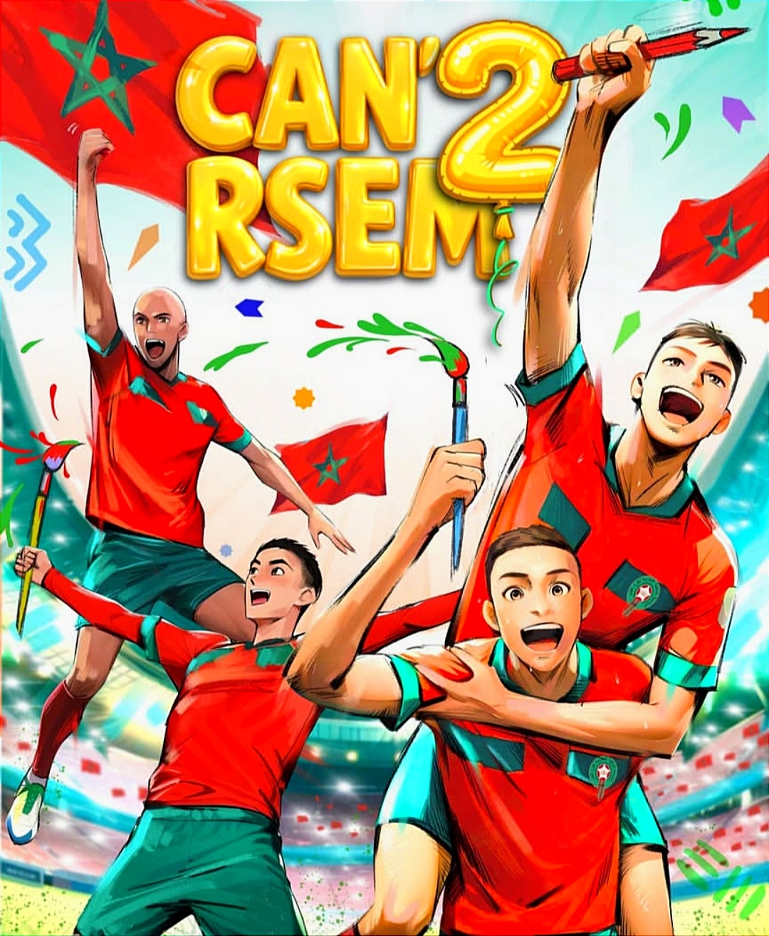 "CAN’RSEM" ورشات فنية تربط الإبداع الفني بدعم المنتخب المغربي خلال منافسات ال“كان” المغرب 2025